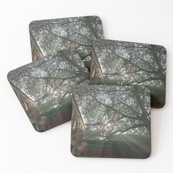 Item preview, sun rays through tree branches designed and sold by basitcv.