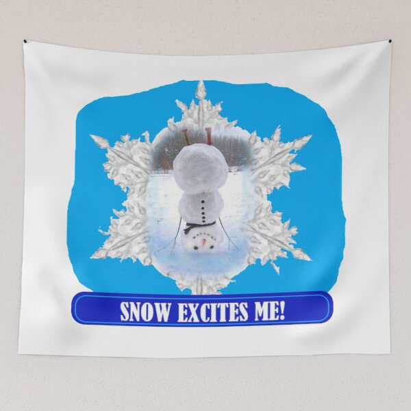 Item preview, SNOW EXCITES ME designed and sold by THE AMERICAN TEEVANGELIST.