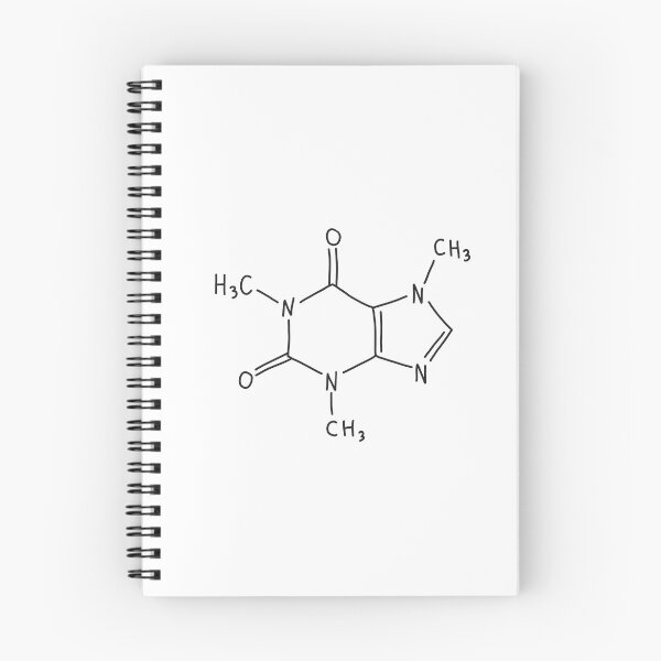 Item preview, Black Caffeine Molecule (Hand Drawn) designed and sold by illhustration.