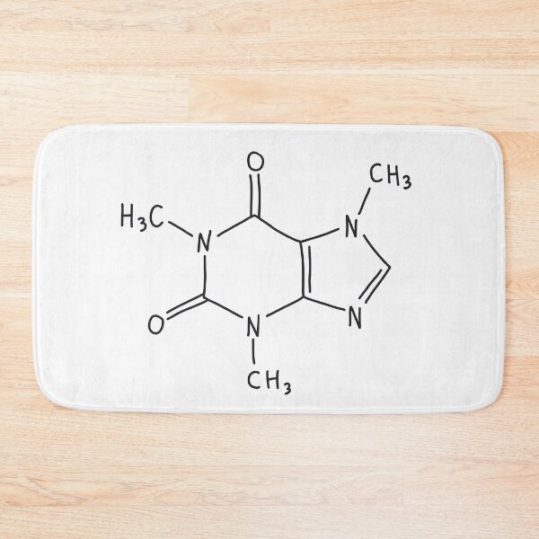 Item preview, Black Caffeine Molecule (Hand Drawn) designed and sold by illhustration.