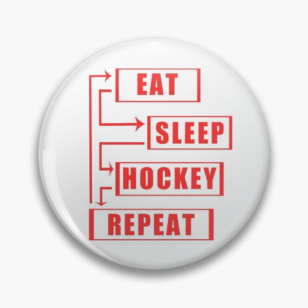 Item preview, Eat Sleep Hockey Repeat designed and sold by teledesign.