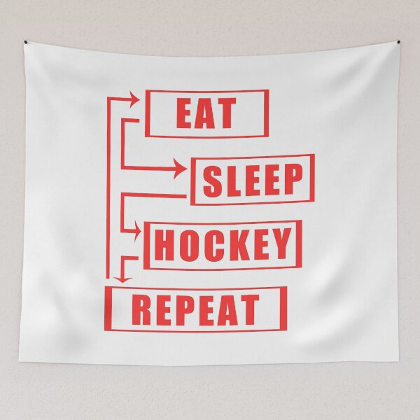 Item preview, Eat Sleep Hockey Repeat designed and sold by teledesign.