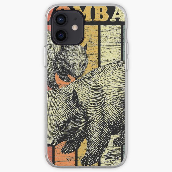 Retro Wombat iPhone Soft Case