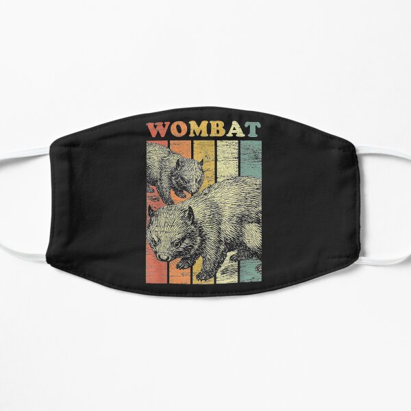 Retro Wombat Flat Mask