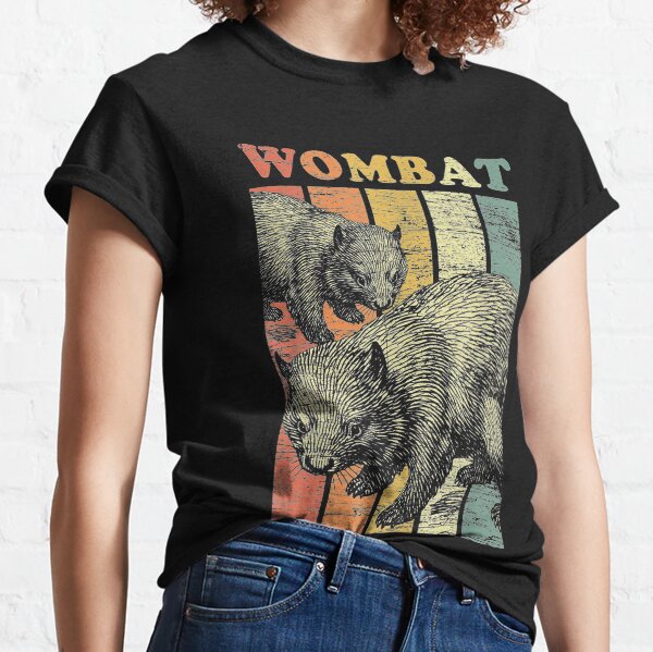 Vista previa del artículo con la obra «Wombat retro», diseñado y vendido por Saiyarad.