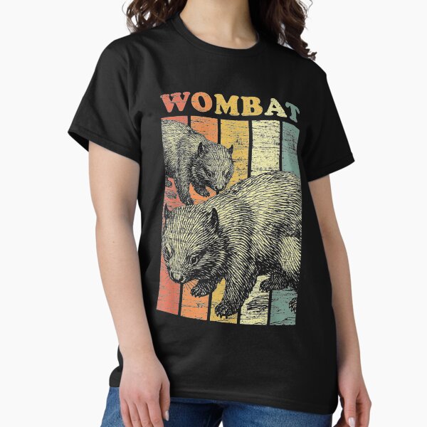 Vista previa del artículo con la obra «Wombat retro», diseñado y vendido por Saiyarad.