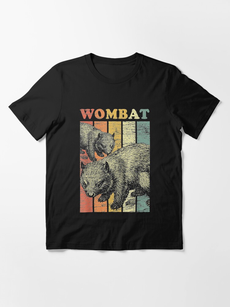 Alternate view of Retro Wombat Essential T-Shirt