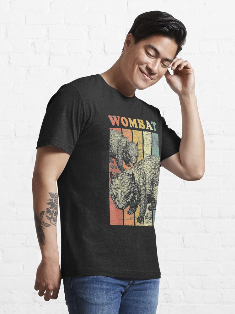 Alternate view of Retro Wombat Essential T-Shirt