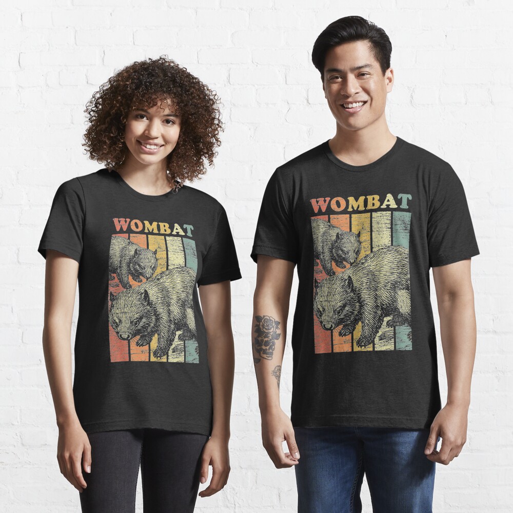 Retro Wombat Essential T-Shirt