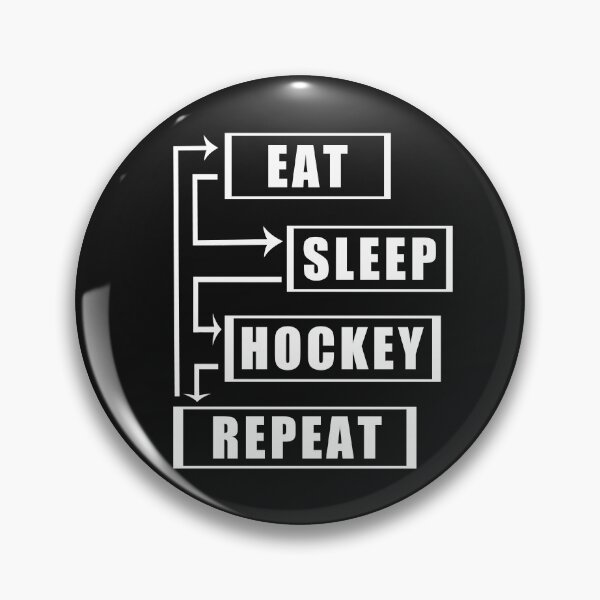 Item preview, Eat Sleep Hockey Repeat designed and sold by teledesign.