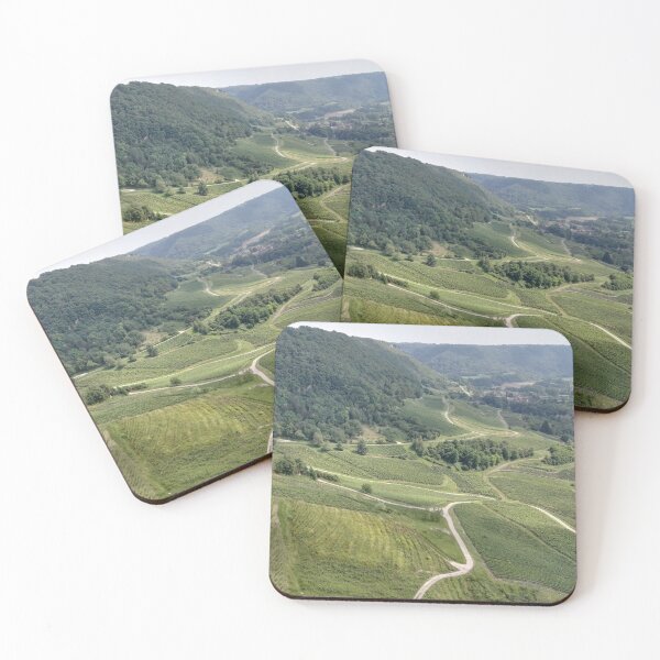 Item preview, Mountains and vineyards in Jura, France designed and sold by wineandwords.
