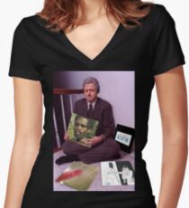 Noided Clinton Women's Fitted V-Neck T-Shirt