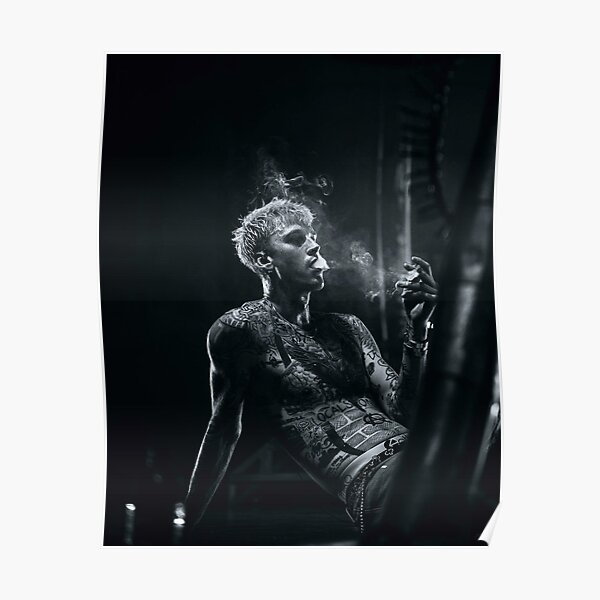 smoking alone man Poster