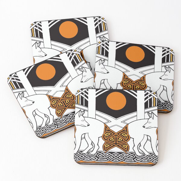 Item preview, Celtic Foxes designed and sold by Highland Celtic Art.