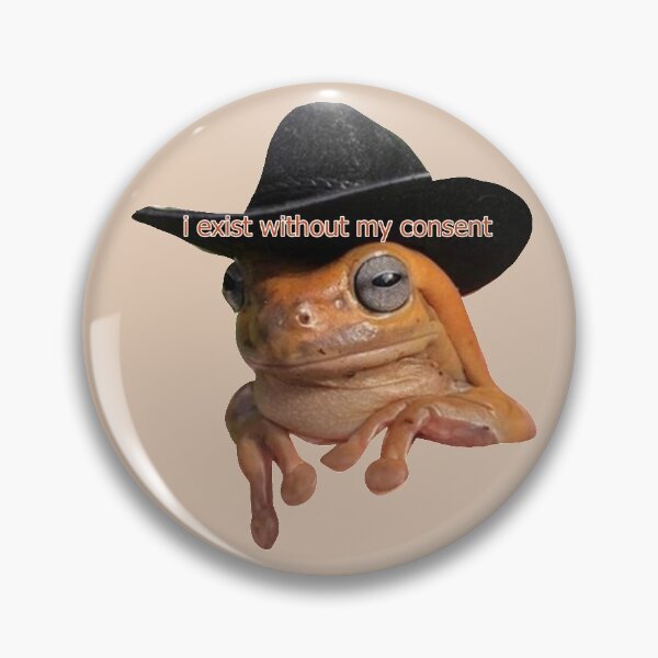 Artikelvorschau, Frosch mit Hut - ich existiere ohne meine Zustimmung entworfen und verkauft von JellaDelta.