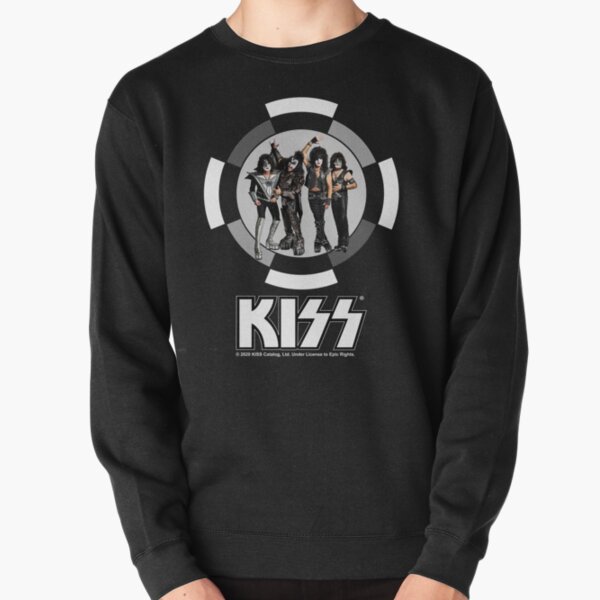 All Members Of Kiss Band - Black and White Classic Pullover Sweatshirt