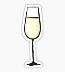 Glass of Champagne sticker Sticker
