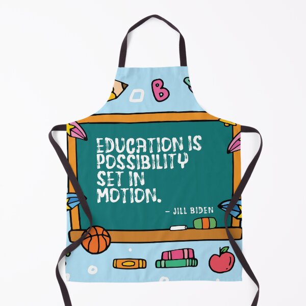 Item preview, Education is Possibility set in Motion- Jill Biden Quote (Fun Chalkboard Design)  designed and sold by HeraAndKosmos.