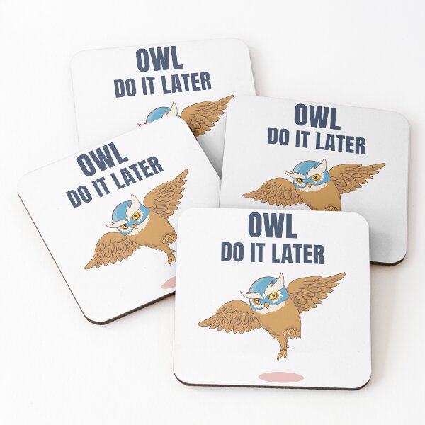 Item preview, Owl Do It Later Cute Design designed and sold by benarik.