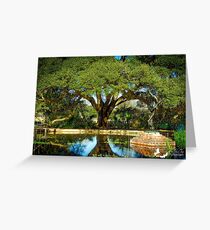 OAK AND POND Greeting Card