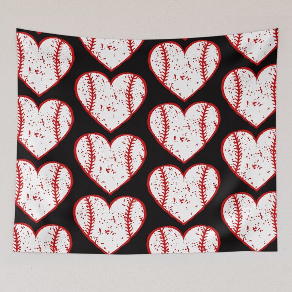 Item preview, Distressed Baseball Heart designed and sold by malibumanhattan.