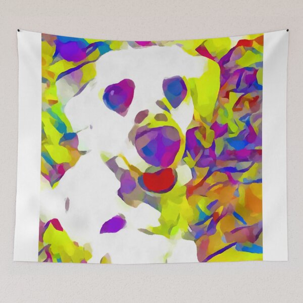 Item preview, Dog abstract painting 3 designed and sold by shrolts.