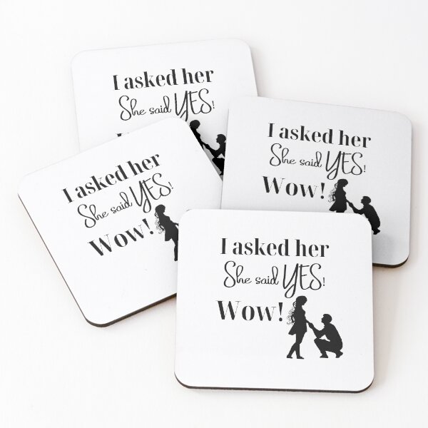 Item preview, Marriage Proposal. She said YES. Wow! designed and sold by JoelsCorner.