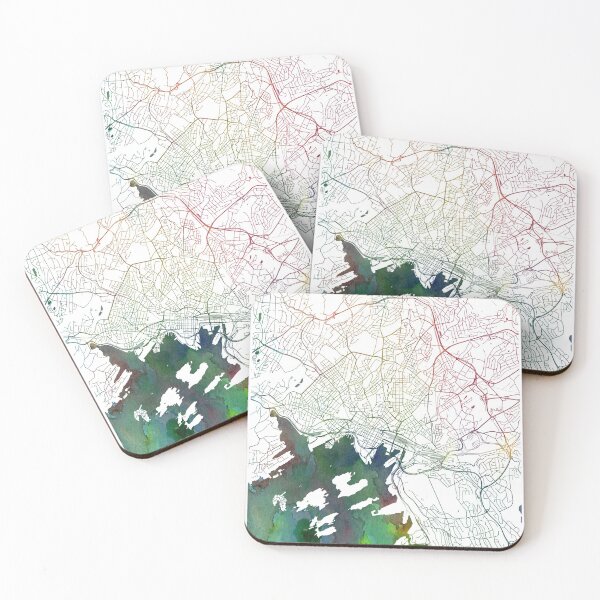 Item preview, Oslo Watercolor Map by Zouzounio Art designed and sold by zouzounioart.
