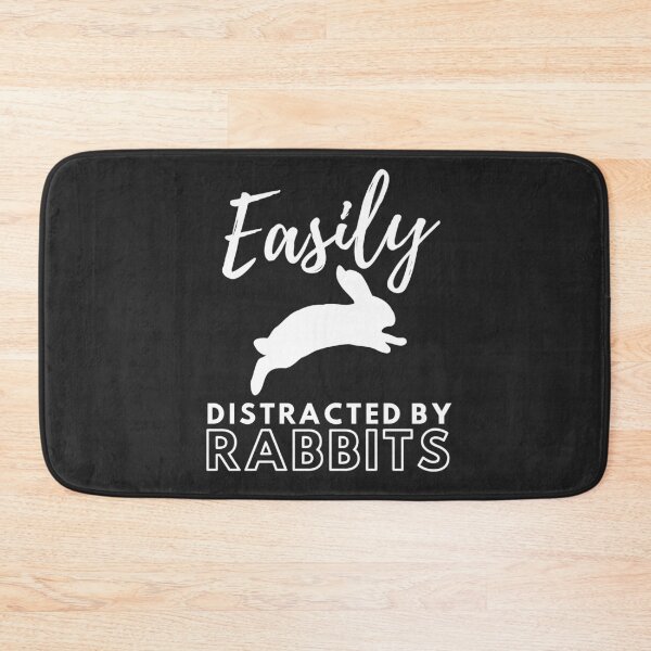 Item preview, Easily Distracted By Rabbits funny rabbit designed and sold by OneTimeEngineer.