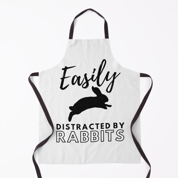 Item preview, Easily Distracted By Rabbits funny rabbit designed and sold by OneTimeEngineer.