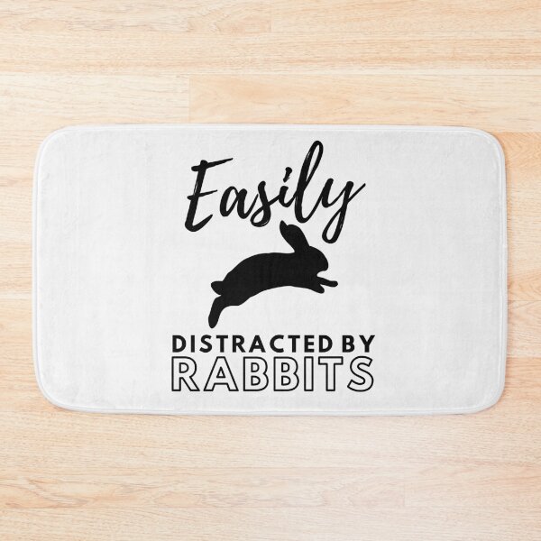 Item preview, Easily Distracted By Rabbits funny rabbit designed and sold by OneTimeEngineer.