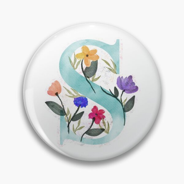 Item preview, S with Watercolor Flowers designed and sold by Em0523.