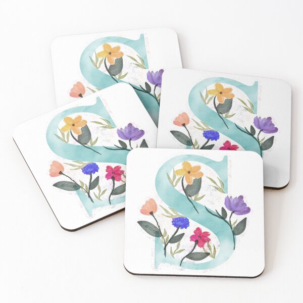Item preview, S with Watercolor Flowers designed and sold by Em0523.