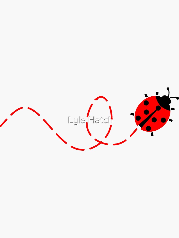Thumbnail 3 of 3, Sticker, Ladybug designed and sold by lyle58.