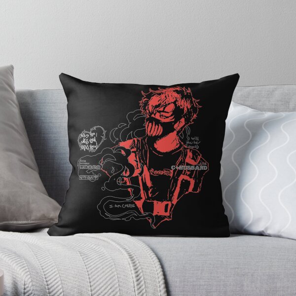 Corpse Husband Design | I will incite chaos Throw Pillow