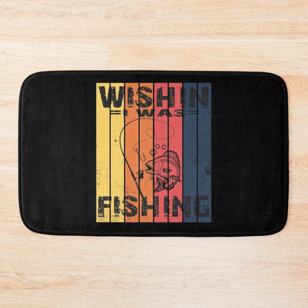 Item preview, Wishing I Was Fishing Funny Fisherman Quote  designed and sold by Aminepop.