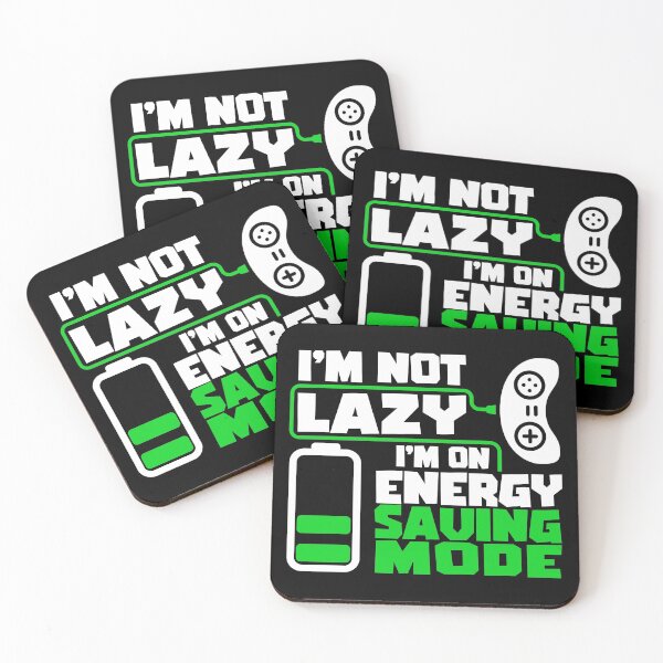 Item preview, I'm not lazy, I'm on energy saving mode. Gaming Gamer Gift Idea designed and sold by AS-Shirts.