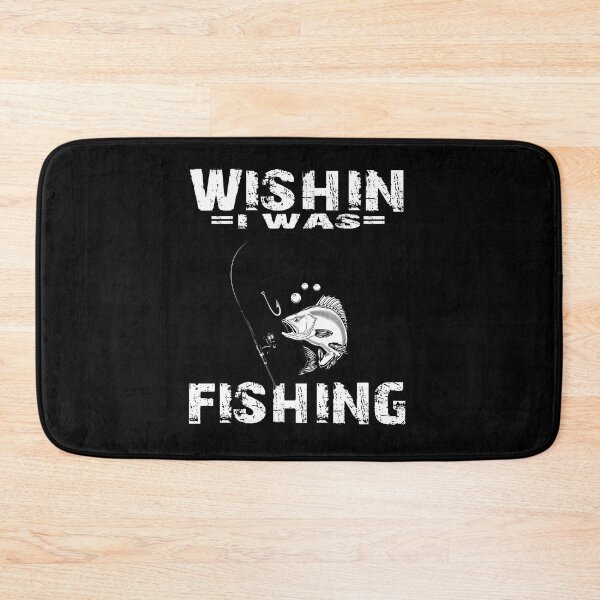 Item preview, Wishing I Was Fishing Funny Fisherman Quote  designed and sold by Aminepop.