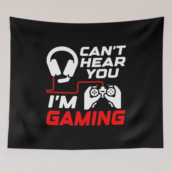 Item preview, Can't hear you, I'm gaming, Funny Gamer Gift Idea designed and sold by AS-Shirts.