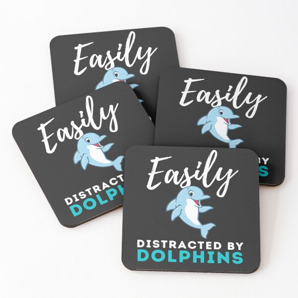 Item preview, Easily Distracted By Dolphins funny dolphin designed and sold by OneTimeEngineer.