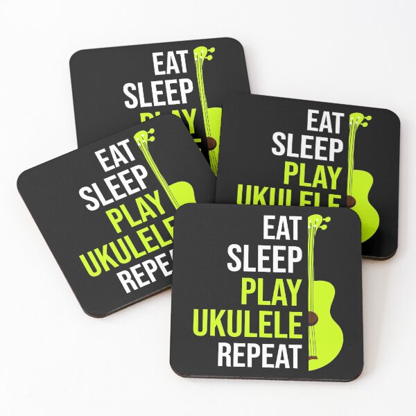 Item preview, Eat, sleep, play ukulele, repeat designed and sold by DeliriousSteve.