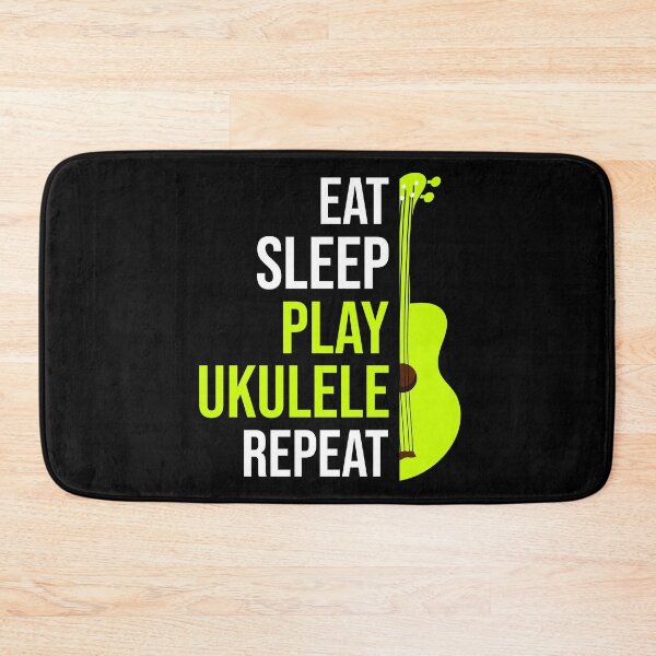 Item preview, Eat, sleep, play ukulele, repeat designed and sold by DeliriousSteve.