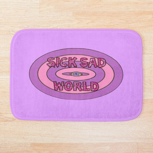 Item preview, pink and purple y2k sick sad world designed and sold by stickersbyro ☆.