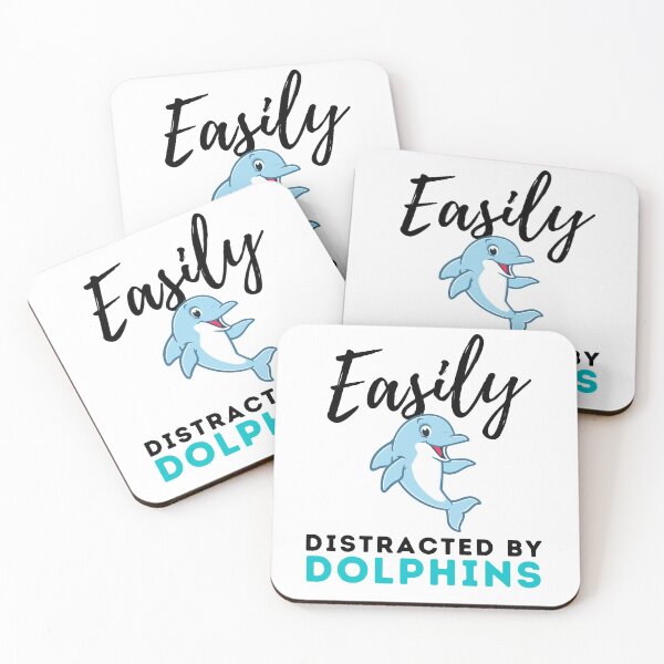 Item preview, Easily Distracted By Dolphins funny dolphin designed and sold by OneTimeEngineer.