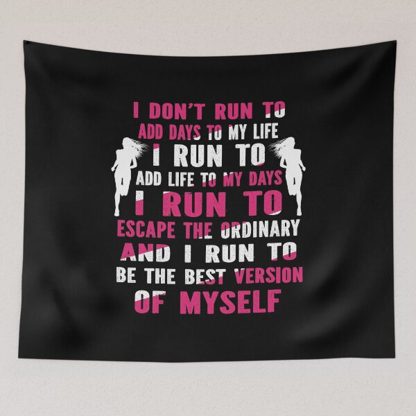 Item preview, I Don't Run To Add Days To My Life, I Run To Add Life To My Days designed and sold by pradeeprajput.