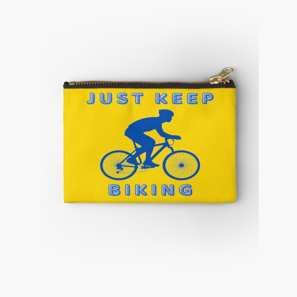 Item preview, Just Keep Biking Cycle In Blue designed and sold by Indra Agrawal.