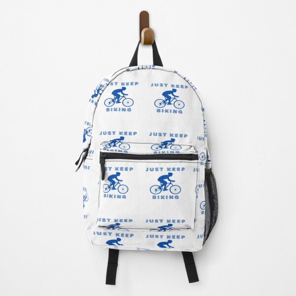 Item preview, Just Keep Biking Cycle In Blue designed and sold by Indra Agrawal.