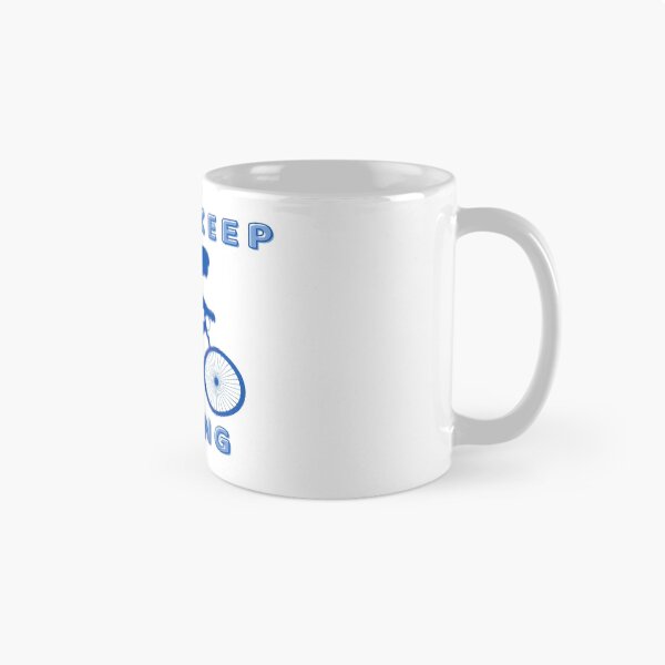 Item preview, Just Keep Biking Cycle In Blue designed and sold by Indra Agrawal.