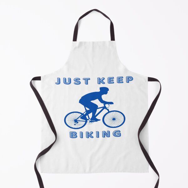 Item preview, Just Keep Biking Cycle In Blue designed and sold by Indra Agrawal.