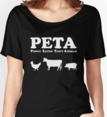 PETA People Eating Tasty Animals Women's Relaxed Fit T-Shirt